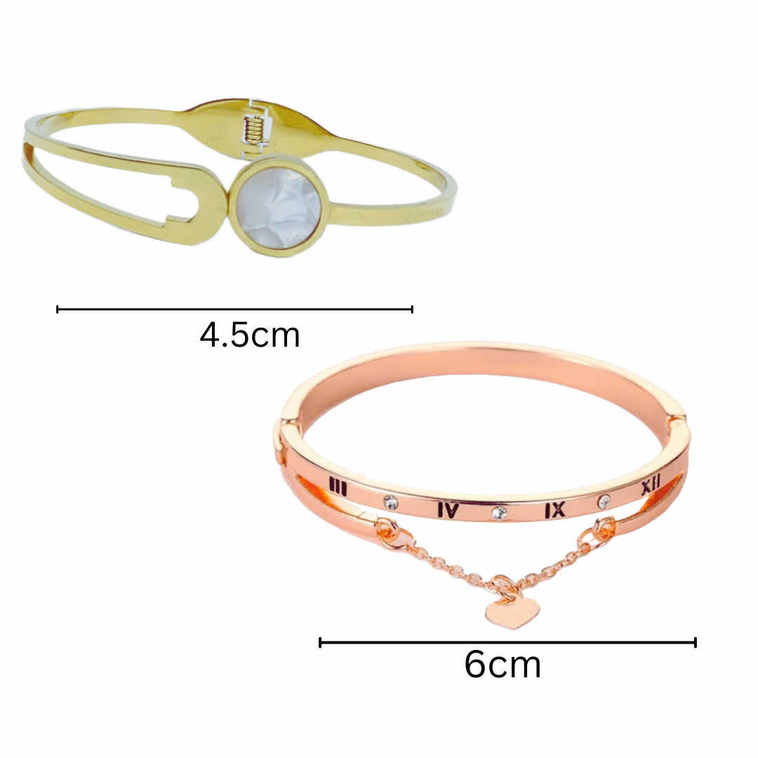 Stylish Bracelet Combo of Chic Minimal Bracelet And Modern Design Bracelet