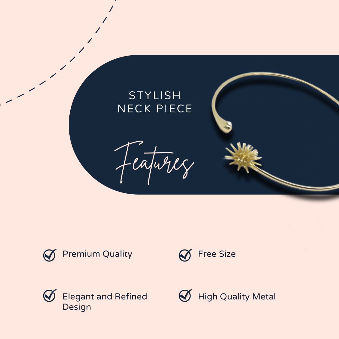 Chic Jewellery Hasli Necklace set | FLOWER Cuff chocker set