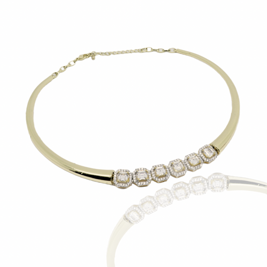 Stylish  Hasli Necklace Set Gold Plated Set for Women and girls