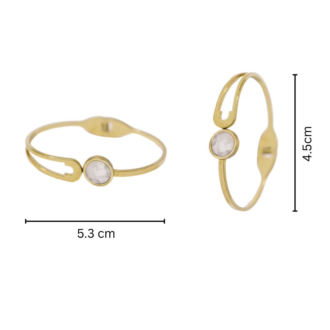 White Gemstone Modern bracelet for Women and Girls