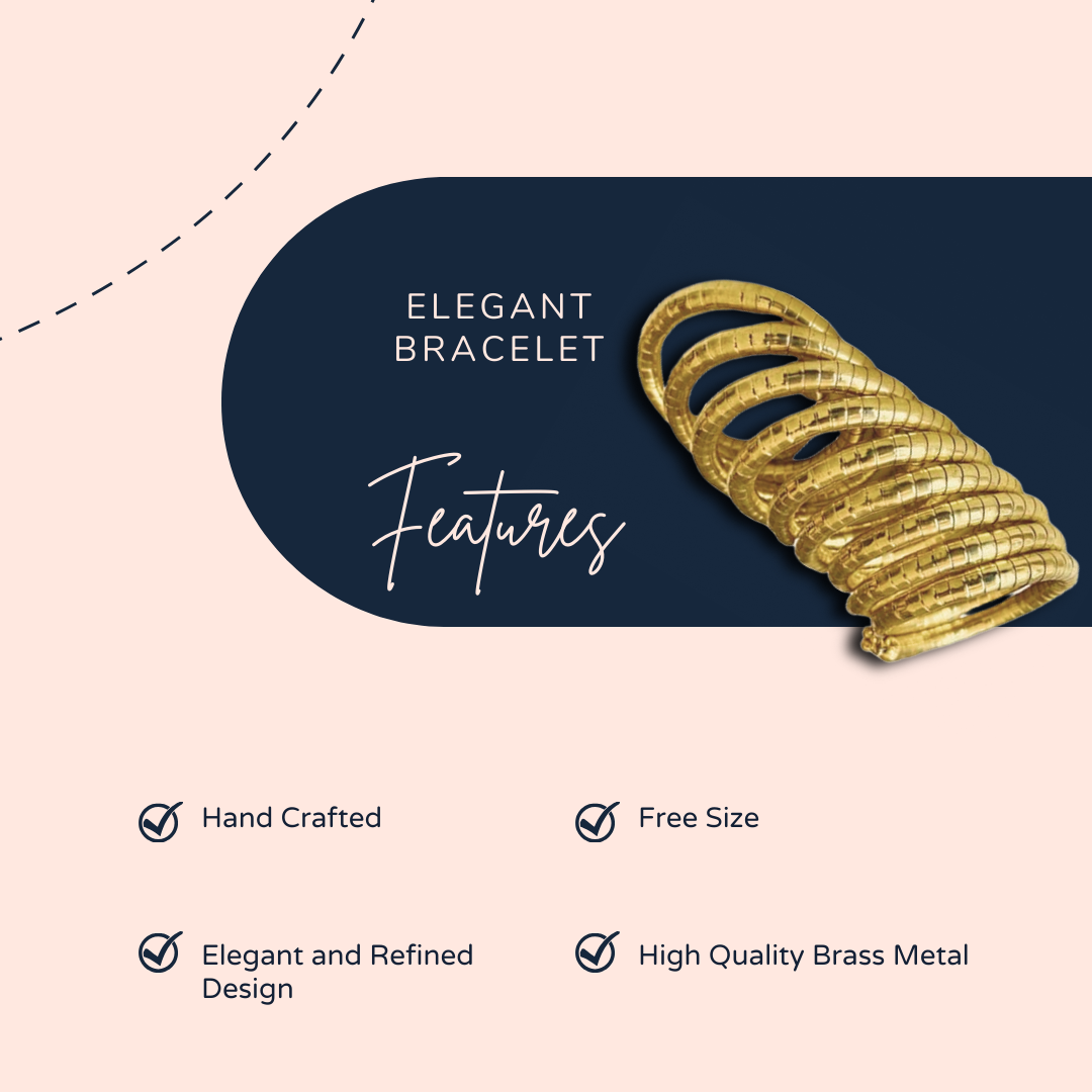 Trendy Elegant Spiral Bangle Bracelet